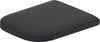 Duravit Happy D.2 Rectangular Slow Close Seat Matte Black #006459