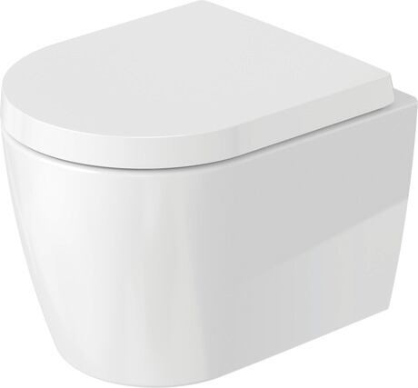 Duravit Me By Starck Wall-Mounted Toilet Compact – Rimless, Dual Flush 1.2/0.8 Gpf #253009