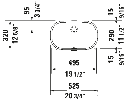Duravit D-code Undermount Sink #033849