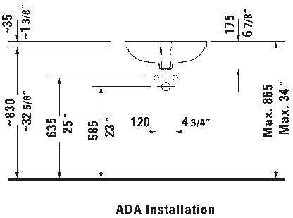 Duravit D-code Undermount Sink #033849