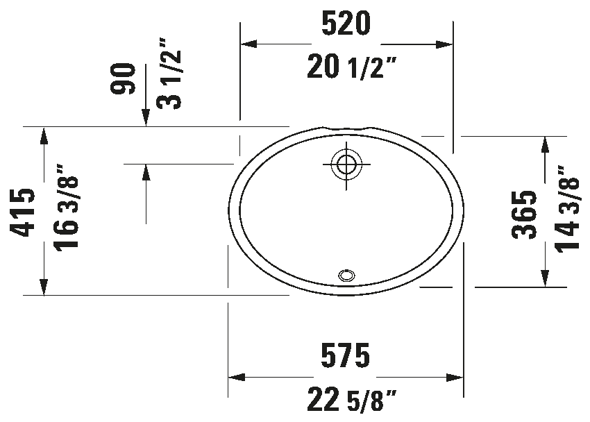 Duravit Design Classics Undermount Sink Design by Duravit