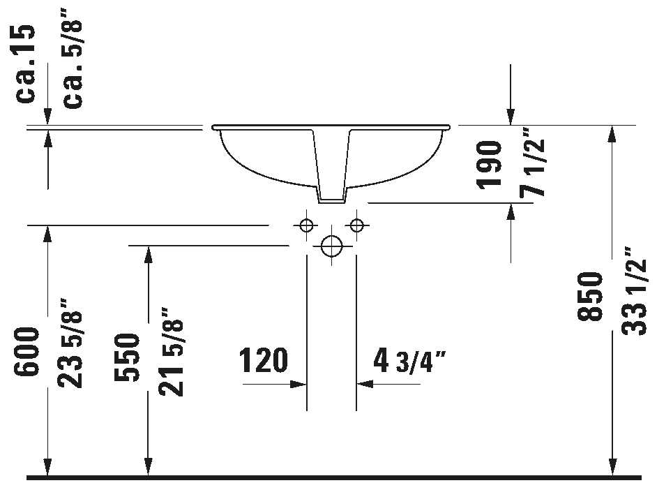 Duravit Design Classics Undermount Sink Design by Duravit