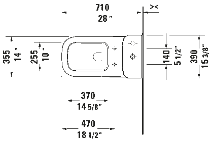 Duravit One Piece Toilet #212101
