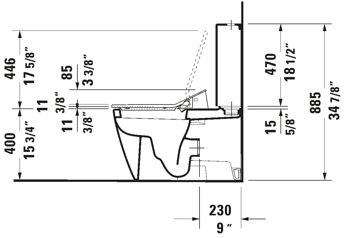 Duravit Shower Toilet Seat #611000