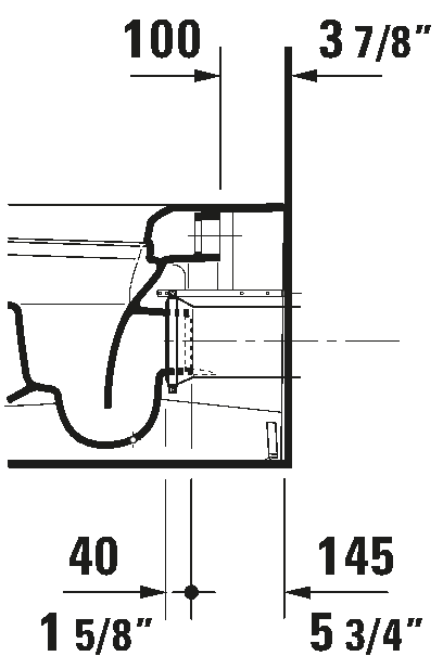 Duravit Back to Wall Toilet Bowl #216959