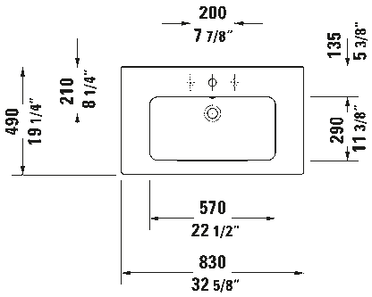 ME by Starck Wall Mounted Sink #233683