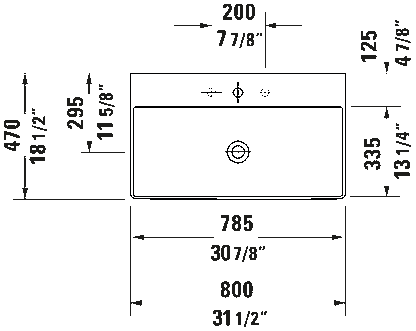 Duravit Wall Mounted Sink #235380