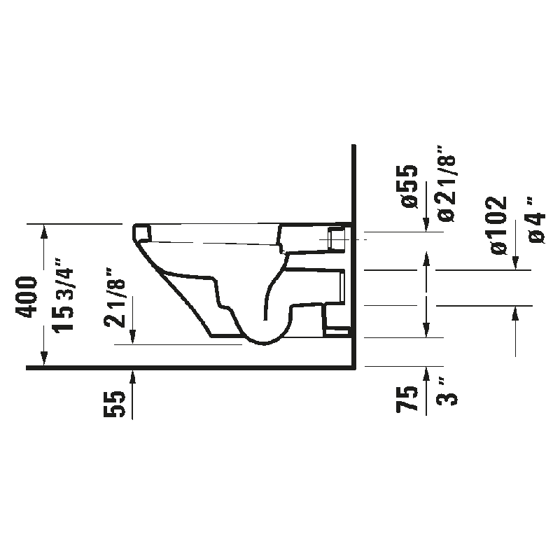 Duravit DuraStyle Wall Hung Toilet - Golzar Home