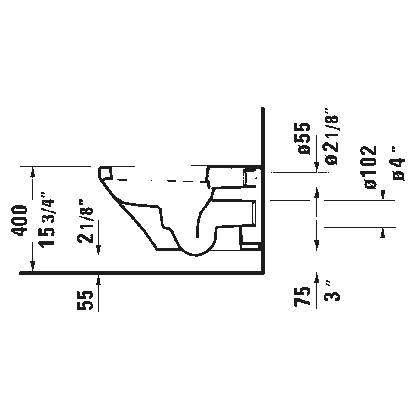 Duravit DuraStyle Wall Hung Toilet - Golzar Home