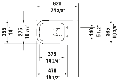 Duravit Wall Mounted Toilet #255009