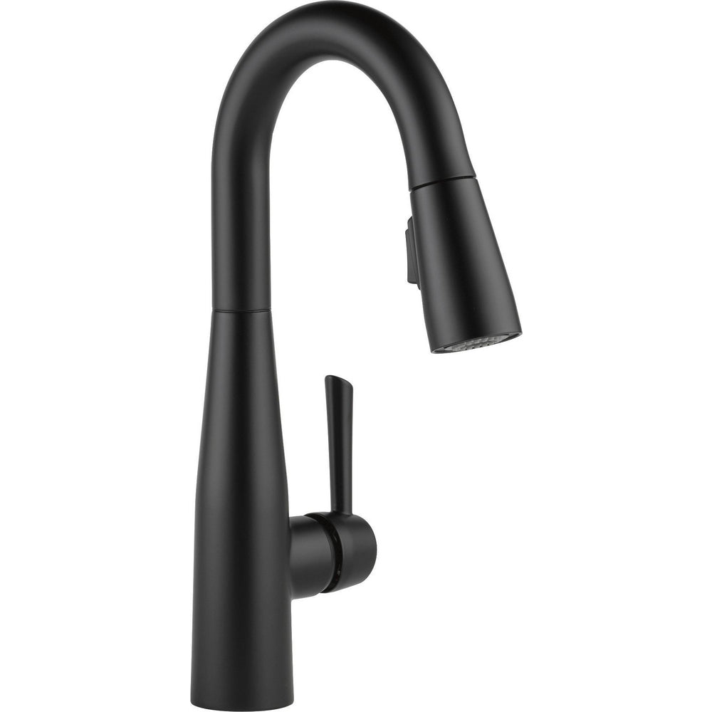 Essa Single Handle Pull-down Bar/prep Faucet - Matte Black