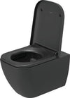 Duravit Happy D.2 Wall Mount Toilet Bowl - Matte Black #222209