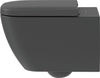 Duravit Happy D.2 Wall Mount Toilet Bowl - Matte Black #222209