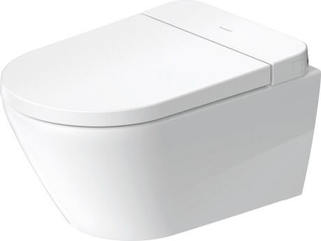 Duravit D-Neo 1.28/0.8 GPF Dual Flush Rimless Round Wall Mounted Toilet in White with HygieneGlaze