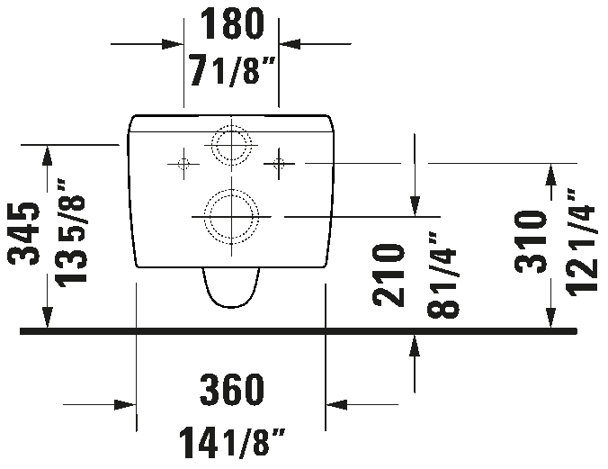 Duravit Wall Mounted Toilet #255609