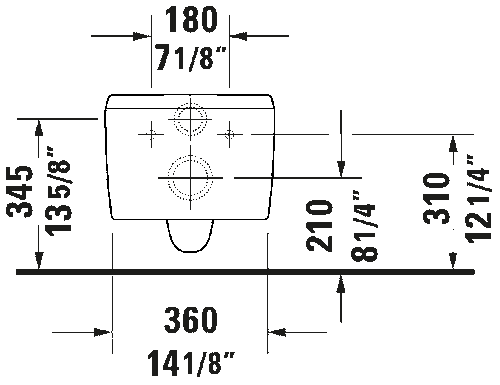 Duravit Wall Mounted Toilet #255609