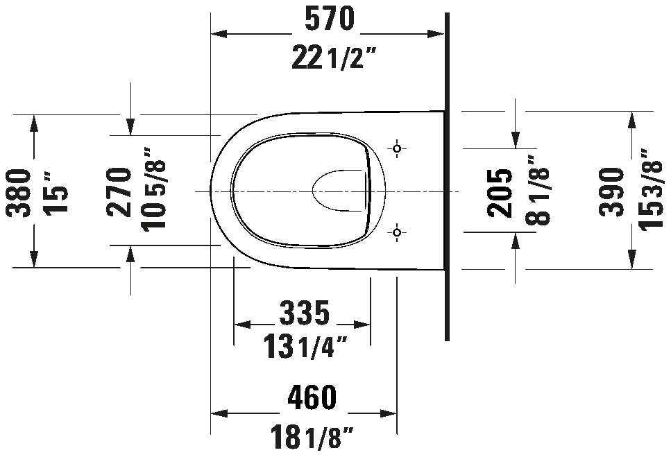 Duravit Wall Mounted Toilet #255609