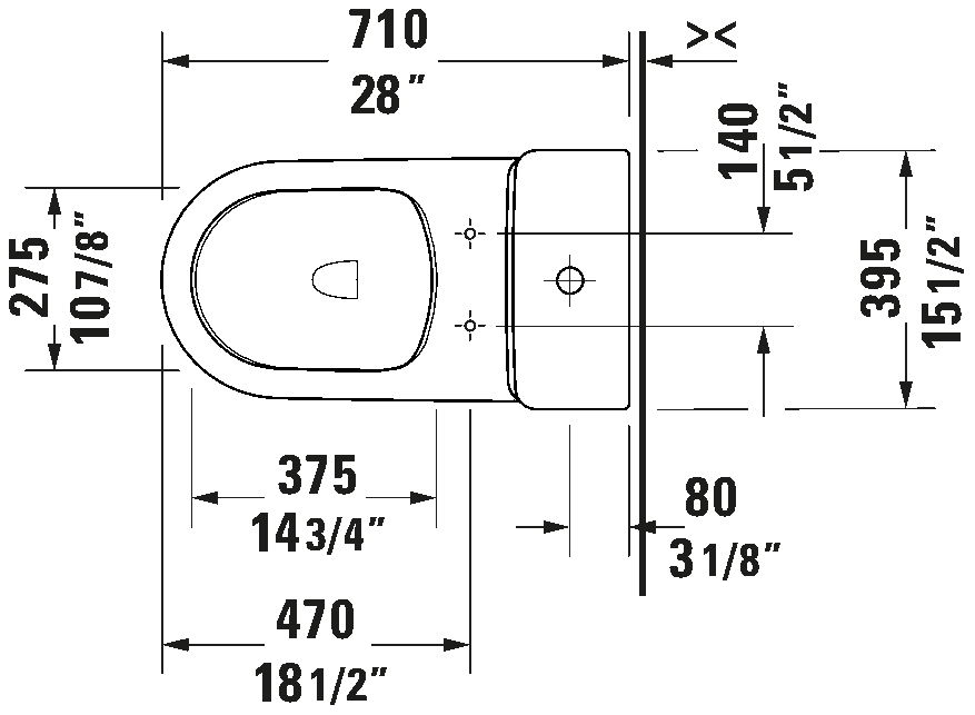Duravit D-Neo Dual Flush One-Piece Toilet With Seat #D40304