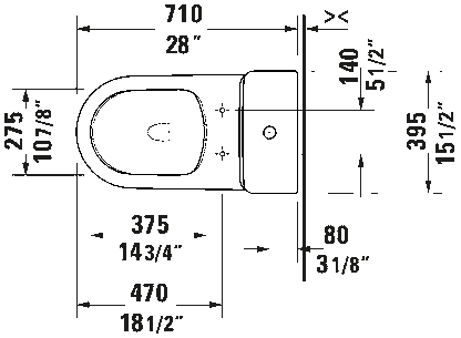 Duravit D-Neo Dual Flush One-Piece Toilet With Seat #D40304