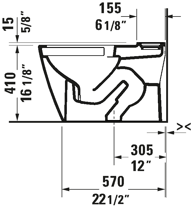 Duravit D-Neo Toilet Bowl Only #200601