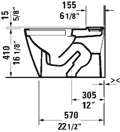 Duravit D-Neo Toilet Bowl Only #200601