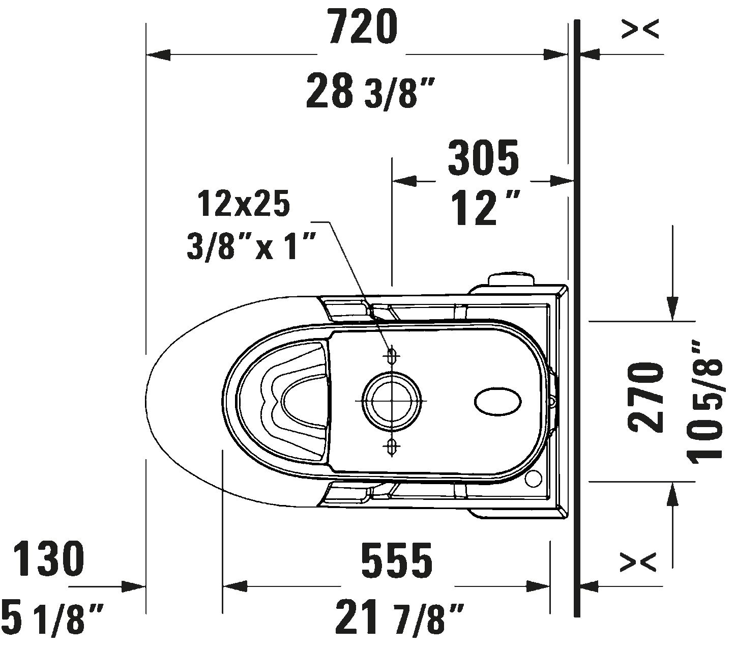 Duravit One Piece Toilet PRO Series #205101