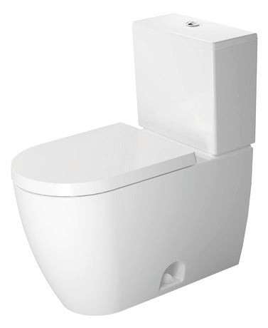 Duravit ME by Starck 1.32/0.92 GPF Dual Flush Elongated Two Piece Toilet in White, Top Push Button Flush - Seat Included
