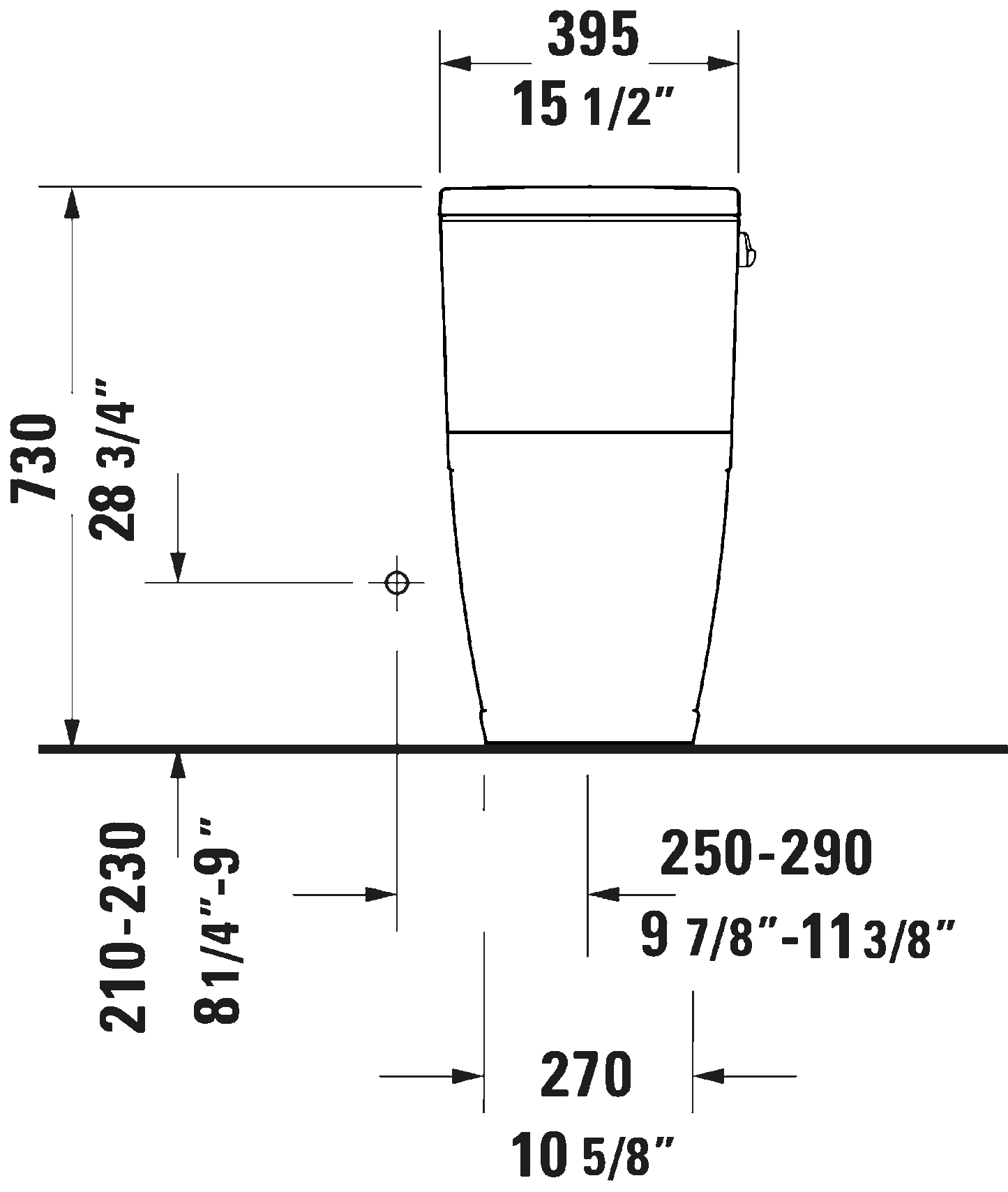 Duravit D-Neo Single Flush One Piece Toilet Side Lever Less Seat #200801