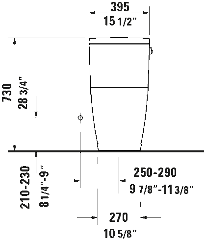 Duravit D-Neo Single Flush One Piece Toilet Side Lever Less Seat #200801
