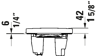 Duravit Starck F Shower Toilet Seat Plus #612000