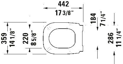 Duravit D-Code Toilet Seat – 006739