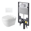 Duravit Starck 3 Wall-Hung Toilet Set – Complete Installation Package WD7022003090