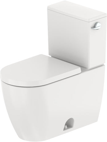 Duravit ME by Starck 1.28 GPF Single Flush Elongated ADA Compliant Two Piece Toilet in White - Seat Included