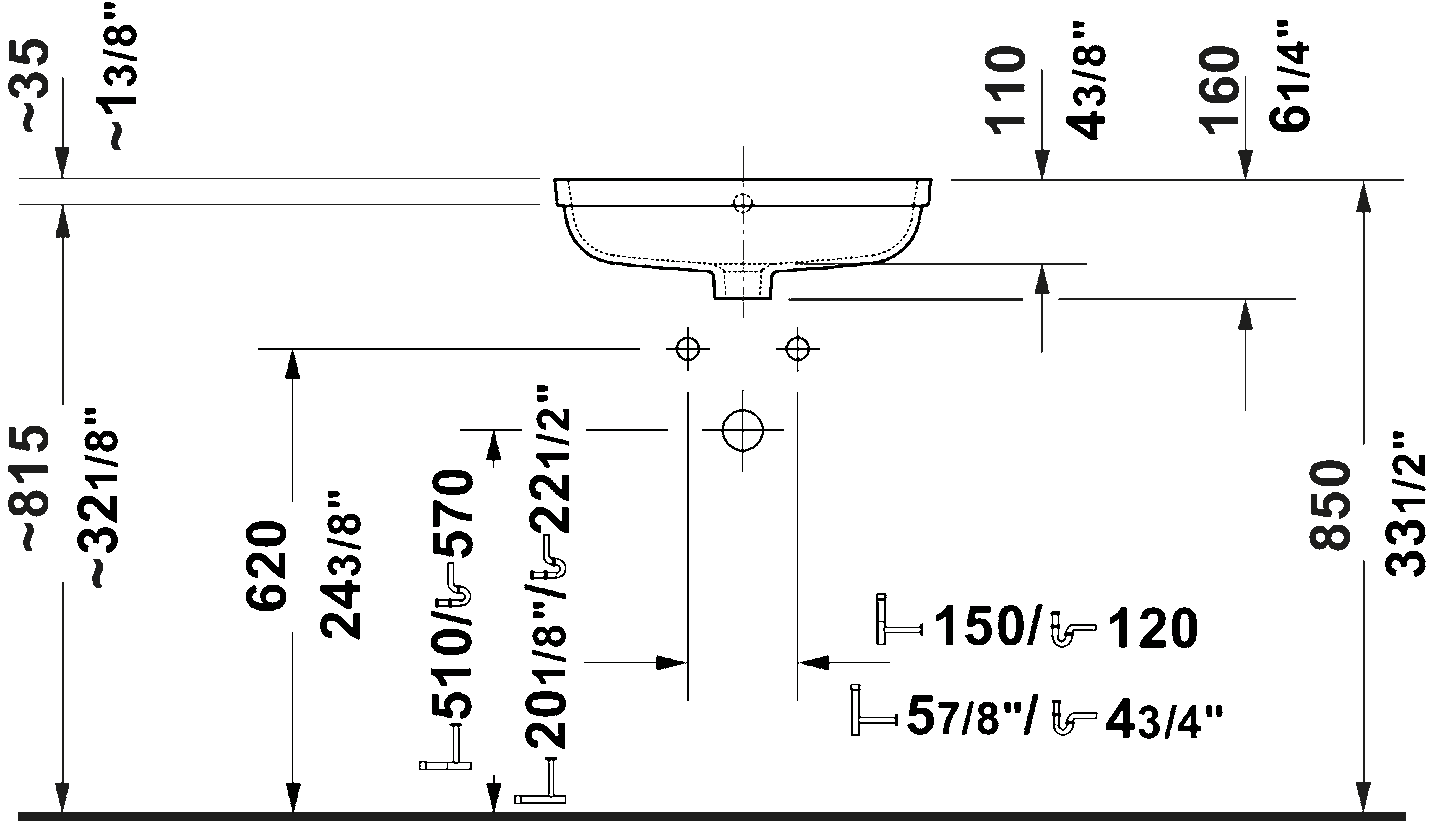 Duravit Undermount Sink 1930 #241947