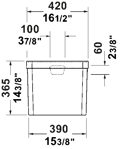 Duravit Toilet Tank #087231