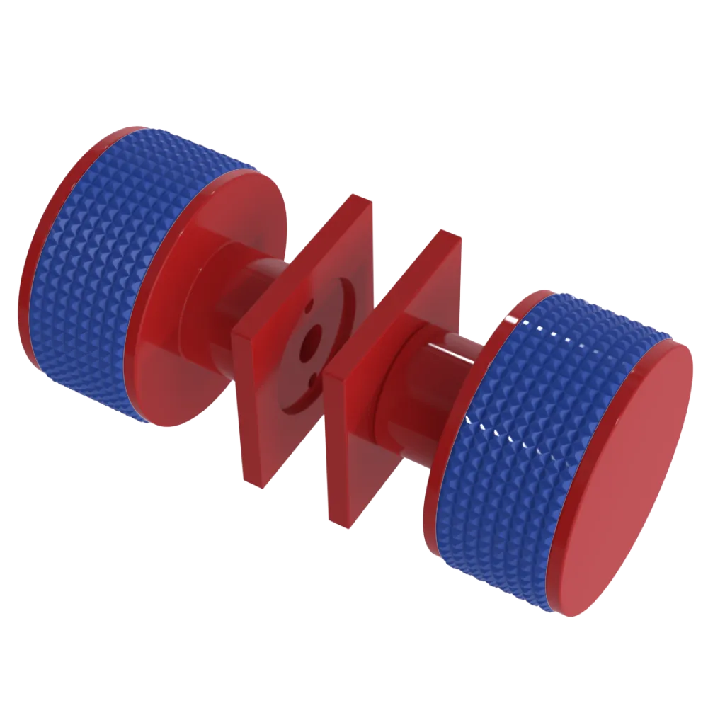Rubinet Shower Door Knob (set) Red