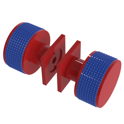Rubinet Shower Door Knob (set) Red