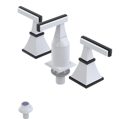 Rubinet Bidet Fitting with Spray, Diverter, and Vacum Breaker (Less Drain) White