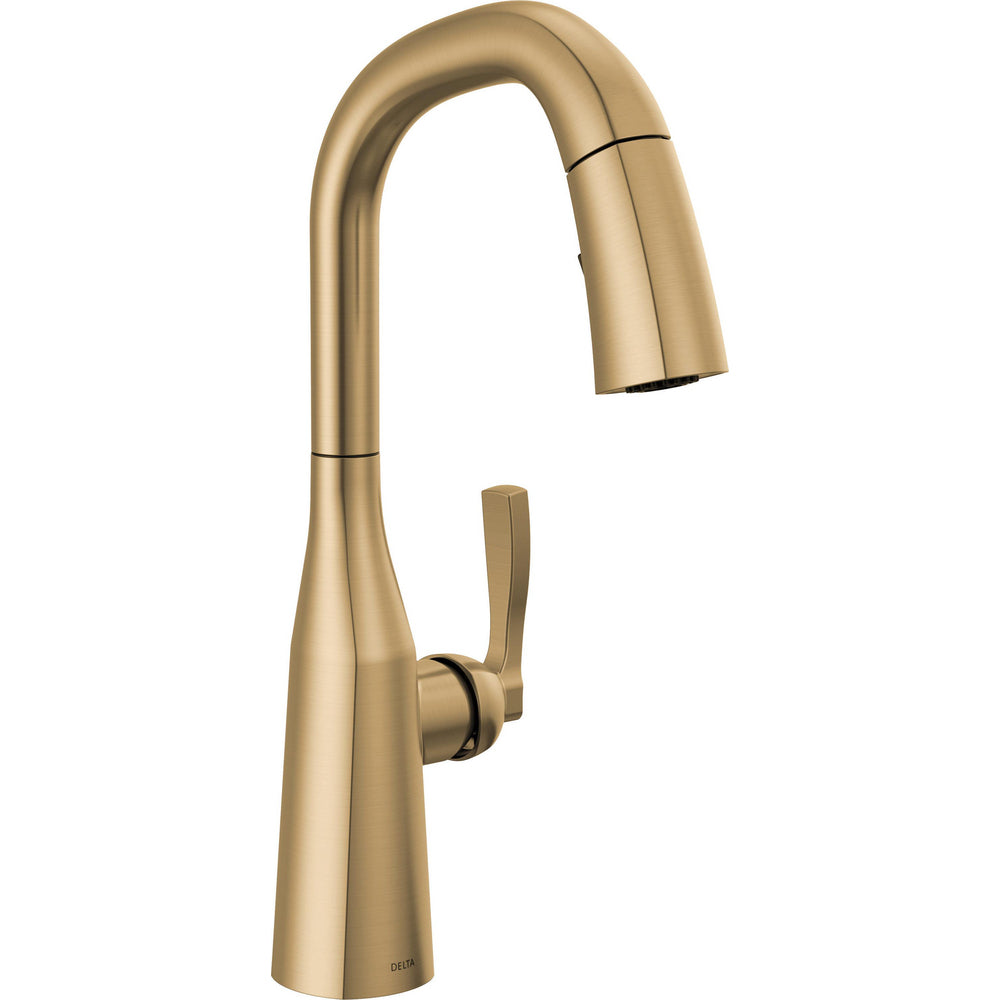 Delta Stryke Kitch Pull-down Bar/prep Faucet 1L - Champagne Bronze