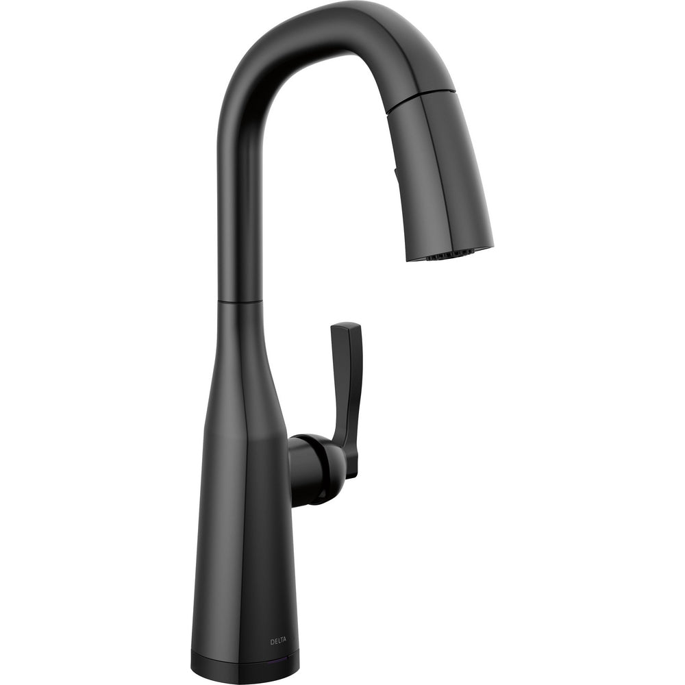 Delta Stryke Kitch Stryke Touchless Bar Pull-down Chrome - Matte Black