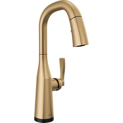 Delta Stryke Kitch Stryke Touchless Bar Pull-down Chrome - Champagne Bronze