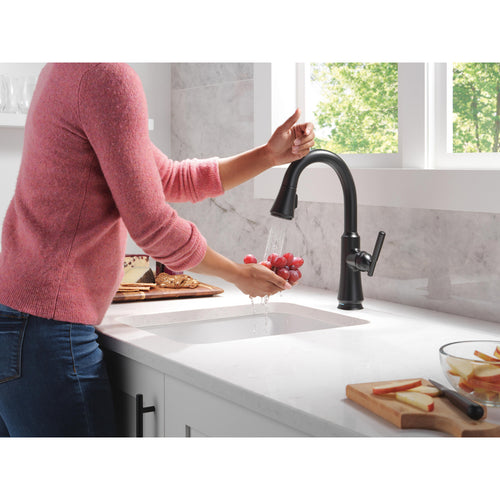 Delta Coranto Pulldown Touchless Kitchen Bar Faucet Matte Black
