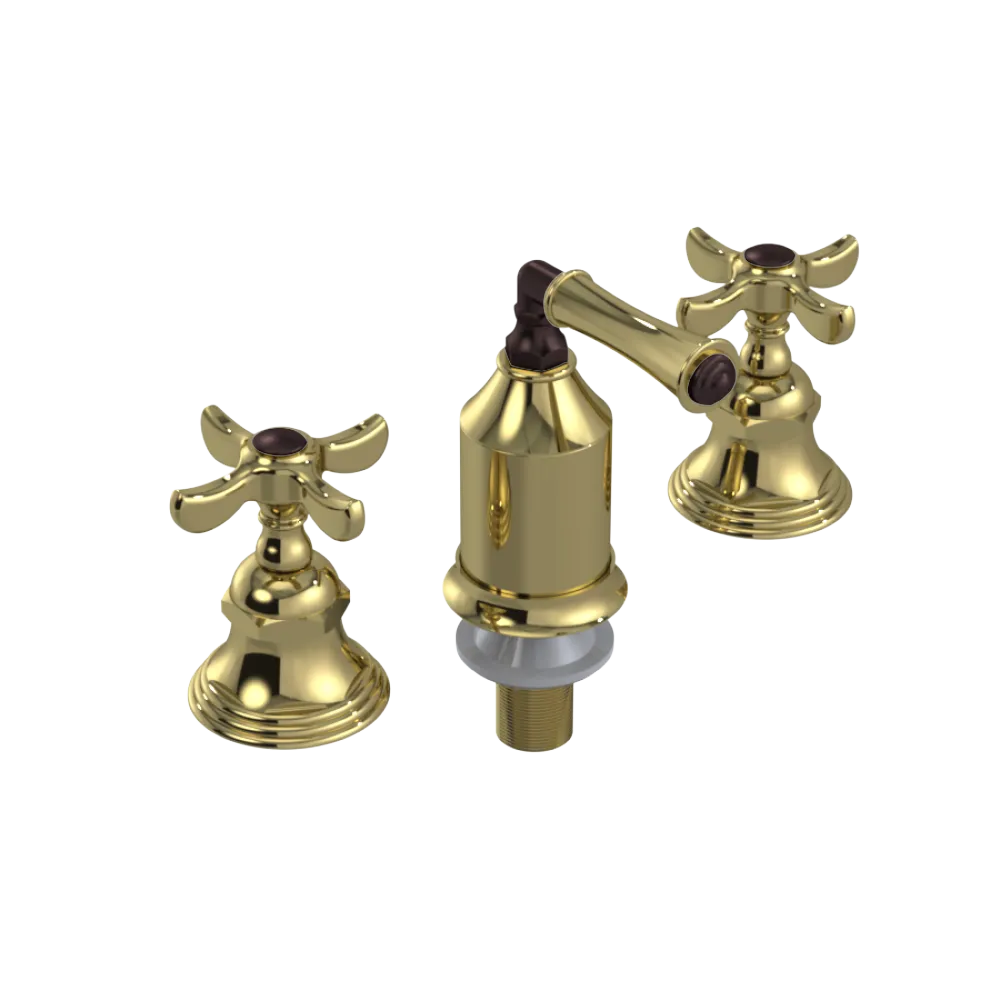 Rubinet Bidet Fitting with Spray, Diverter, and Vacum Breaker (Less Drain) Bright Brass