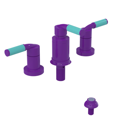 Rubinet Bidet Fitting with Spray, Diverter, and Vacum Breaker (Less Drain) Purple Haze