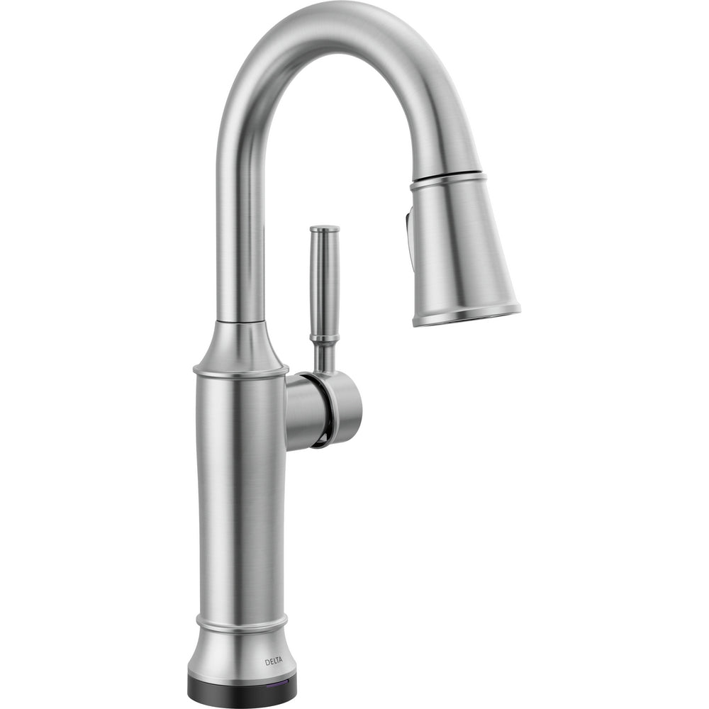 Renaldi Bar Prep Touchless Pull-down Matte Black - Lumicoat Arctic Stainless