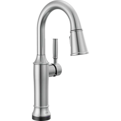 Renaldi Bar Prep Touchless Pull-down Matte Black - Lumicoat Arctic Stainless