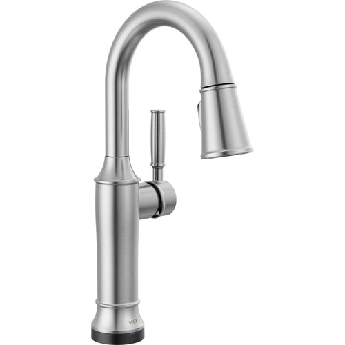 Renaldi Bar Prep Touchless Pull-down Matte Black - Lumicoat Arctic Stainless
