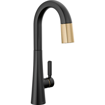 Monrovia Bar Prep Pull-down Chrome - Matte Black/Champagne Bronze