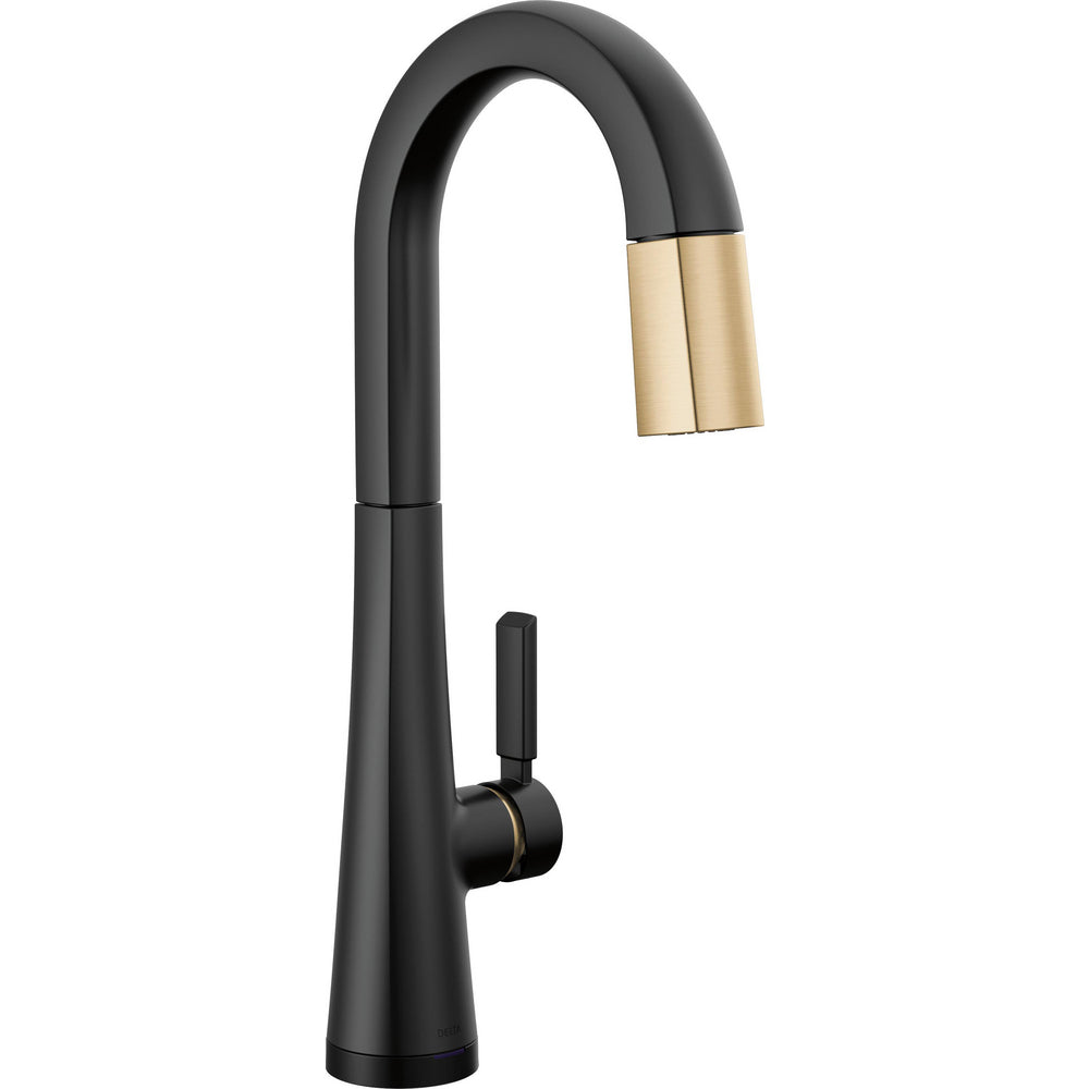 Monrovia Monrovia Tocuhless Bar Pull-down Chrome - Matte Black/Champagne Bronze