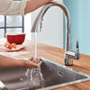 Grohe Zedra Touch Single-Handle Pull Down Kitchen Faucet Triple Spray .75 Gpm - Golzar Home